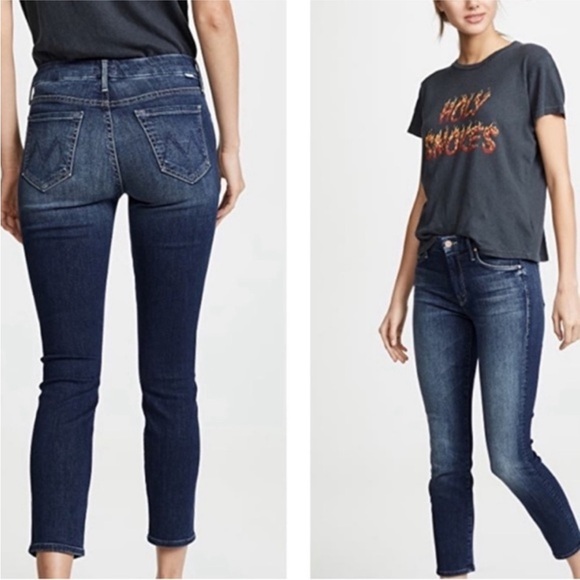 MOTHER Denim - MOTHER The Looker Crop Jeans On The Edge Size 28